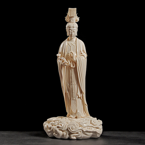 戴玉堂旗舰店天猫戴玉堂 陶瓷摆件《妈祖》神像德化白瓷佛像居家