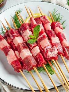 蒙古羊肉串半成品商用新鲜烧烤食材烤肉 bbq 家庭户外 羔羊串60串