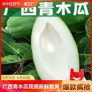 广西青木瓜 9斤现摘新鲜 生木瓜 番木瓜 产妇辅乳 腌酸 沙拉包邮
