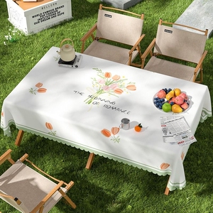 户外露营野餐桌布防水防油免洗折叠拍照轻奢高级感桌垫茶几台布