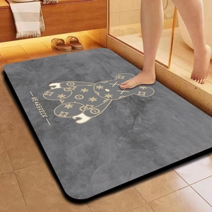 【强吸水】浴室地垫软硅藻泥吸水速干卫生间门口防滑脚垫厕所地垫
