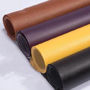 皮革贴自粘汽车带胶不干胶皮贴纯黑色软包白色内饰防水沙发大红色