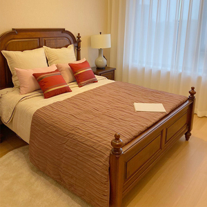 永和美式家具1.8米双人床胡桃木卧室1.2m儿童床实木北卡罗801b