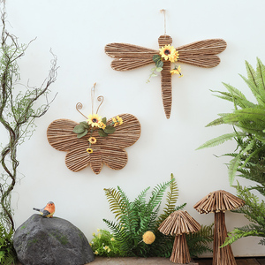 仿真树枝蝴蝶蜻蜓幼儿园场景挂饰墙壁装饰室内装修饰品创意挂件