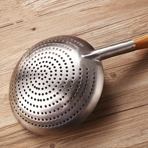 勺大号油炸漏丝瓢家用疙瘩汤神器 做 手摇噶瘩汤漏勺不粘锅专用漏