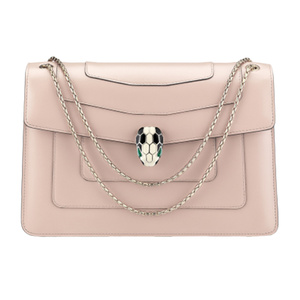 宝格丽蛇头包裸粉色