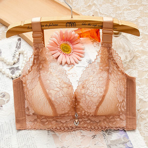 内衣女都市聚拢小胸加厚上托无钢圈收副乳丽人薄款文胸官方旗舰店