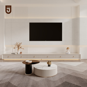 好莱客官方旗舰店天猫好莱客岩板电视柜现代简约2021年新款潮流轻奢