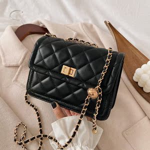 ief爱衣服爱依服正品菱格链条小包包女包2020新款潮秋冬百搭质感