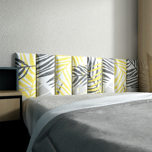 北欧风榻榻米软包墙围床头板软包防撞靠背贴现代简约卧室背景自粘