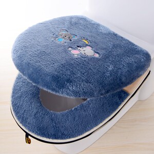 马桶垫子两件套马桶盖软坐垫厚款座便器垫边缘垫盖套罩轻奢感