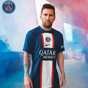 正品新款巴黎圣日耳曼22-23巴黎主场球衣30号梅西球员版足球服t恤
