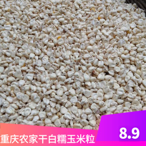 重庆农家自种白玉米粒干包谷粒糯玉米粒食用农产品煲汤粗粮