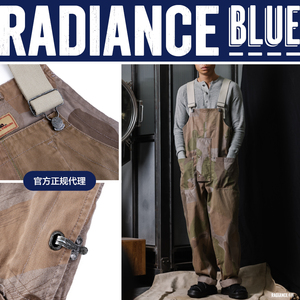 nigel cabourn  秋冬新品lybro工厂背带裤休闲裤男radiance-blue