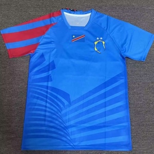 2023-24民主刚果非洲主场客场球衣邦贡达维萨短袖足球服球迷上衣