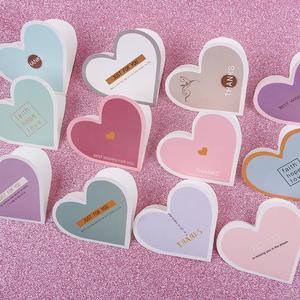 爱心纸片卡心形鲜花贺卡小卡片创意祝福留言寄语卡迷你多用途心型