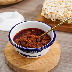 装辣椒油小碗臊子油辣子带盖子耐高温蘸料酱料碗麻辣烫火锅专用