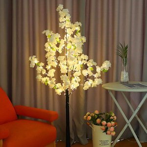 led樱花树灯亚马逊圣诞彩灯间客厅装饰氛围灯发光树情侣房间布置