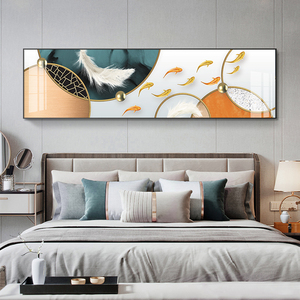 床头挂画招财图