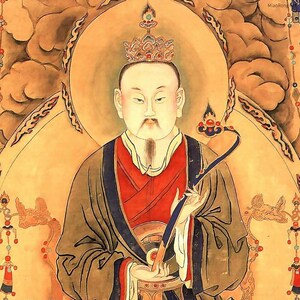 三清道祖神像挂画祖师画像道家供奉人物画道教装饰画三清像三联画