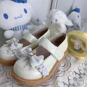 日常lo娘鞋日系洛丽塔小皮鞋圆头可爱软妹jk厚底大头鞋lolita鞋子