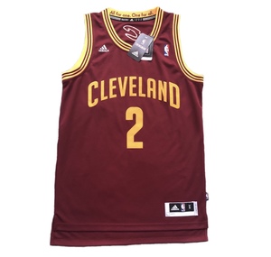 克利夫兰骑士队 凯里欧文球衣 irving r30刺绣 sw 酒红色