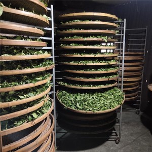 茶叶晾青架竹编晒茶叶簸箕圆形茶叶摊青筛多层放置架晾晒茶叶架子