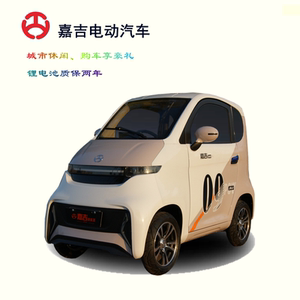 嘉吉小型低速电动四轮车两门三座方向盘把式接女士送孩子abs材质