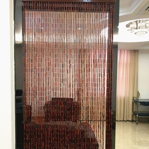 全竹节转运帘玄关屏风隔断门帘夏季加密防蚊子苍蝇柜子帘鞋柜帘