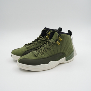 43码 air jordan 12 aj12保罗cp3橄榄绿金扣麂皮130690-301
