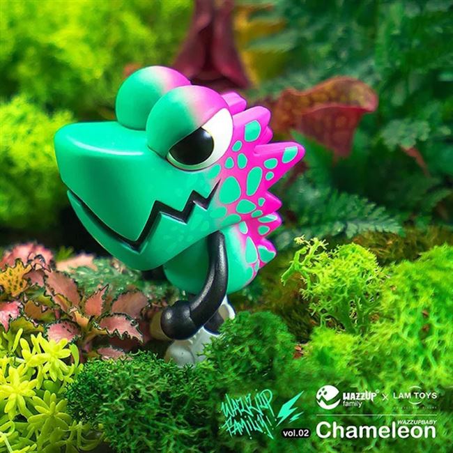 lamtoys wazzupbaby官方变色龙第二代盲盒系列手办水温变色现货