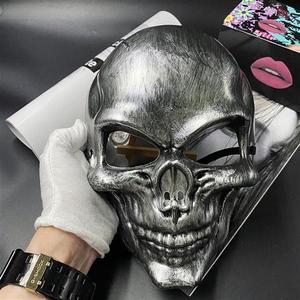 抖音恐怖死神道具网红绝地求生cos特种兵 骷髅头网红男女全脸面具