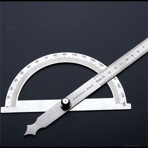 工具180度角度尺测量角度量角器大号折叠数显不锈钢360度组合