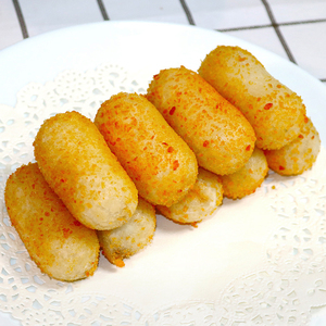 爆浆糍粑油炸小吃半成品红糖年糕糯米糍四川特产火锅甜点商用包装