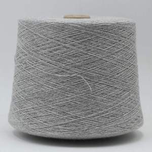 卾尔多斯羊绒线手编毛线手工编织羊绒线山羊绒特级 浅灰色
