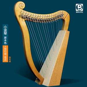 小竖琴19/15弦莱雅琴箜篌初学者小型里拉琴小众乐器易学lyre琴
