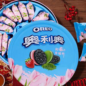 奥利奥知春奥利奥锦鲤礼包奥利奥饼干礼盒装388铁盒新年版零食桶