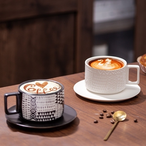 艺术感杯子高端咖啡杯奢华小号高颜值高级感轻奢精致陶瓷精品马克