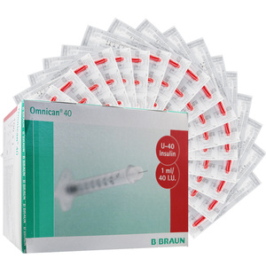 德国贝朗胰岛素注射器u40一次性医用注射针1ml糖尿病人打针器xq