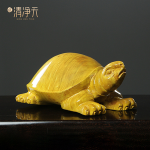 金丝楠木乌龟摆件家居手把件木雕书房摆件文玩把玩件收藏送礼品