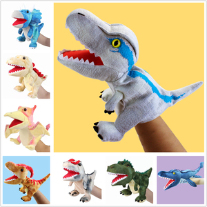 新款仿真霸王恐龙毛绒手偶恐龙套手上嘴巴可动玩偶道具儿童节礼物