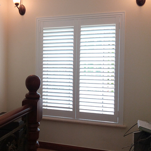 实木美式百叶窗门定制卧室客厅书房装饰透气窗高档大气推拉折叠门