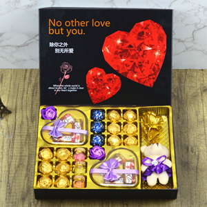 德芙巧克力礼盒装生日520情人节礼物送女友女朋友女心形浪漫惊喜