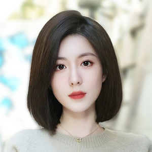 假发真发全真人发假发女长发短发造型全头套偏分锁骨发整顶假发套