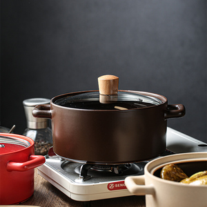 韩式砂锅煲汤炖锅家用燃气煤气专用陶瓷沙锅酒店餐厅饭店商用炖锅