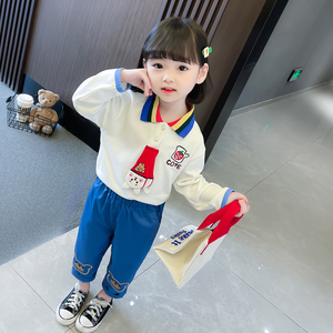 三岁女童春季套装卫衣
