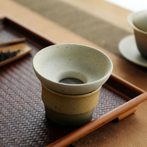 茶漏茶滤创意陶瓷茶漏器茶漏网茶叶过滤网茶隔茶滤网纱布滤茶器