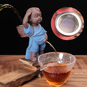 紫砂茶宠禅意小和尚摆件撒尿小孩茶桌茶台茶具装饰茶道童子尿茶壶