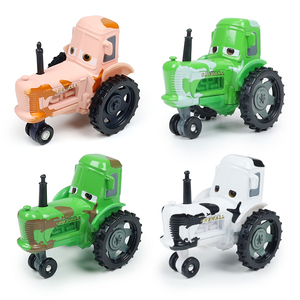 汽车总动员玩具小汽车合金绿色小牛白色奶牛拖拉机收割机割草机