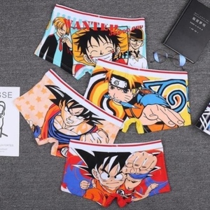 二次元海贼王娜美路飞乔巴动漫内裤纯棉男平角裤可爱学生潮骚短裤